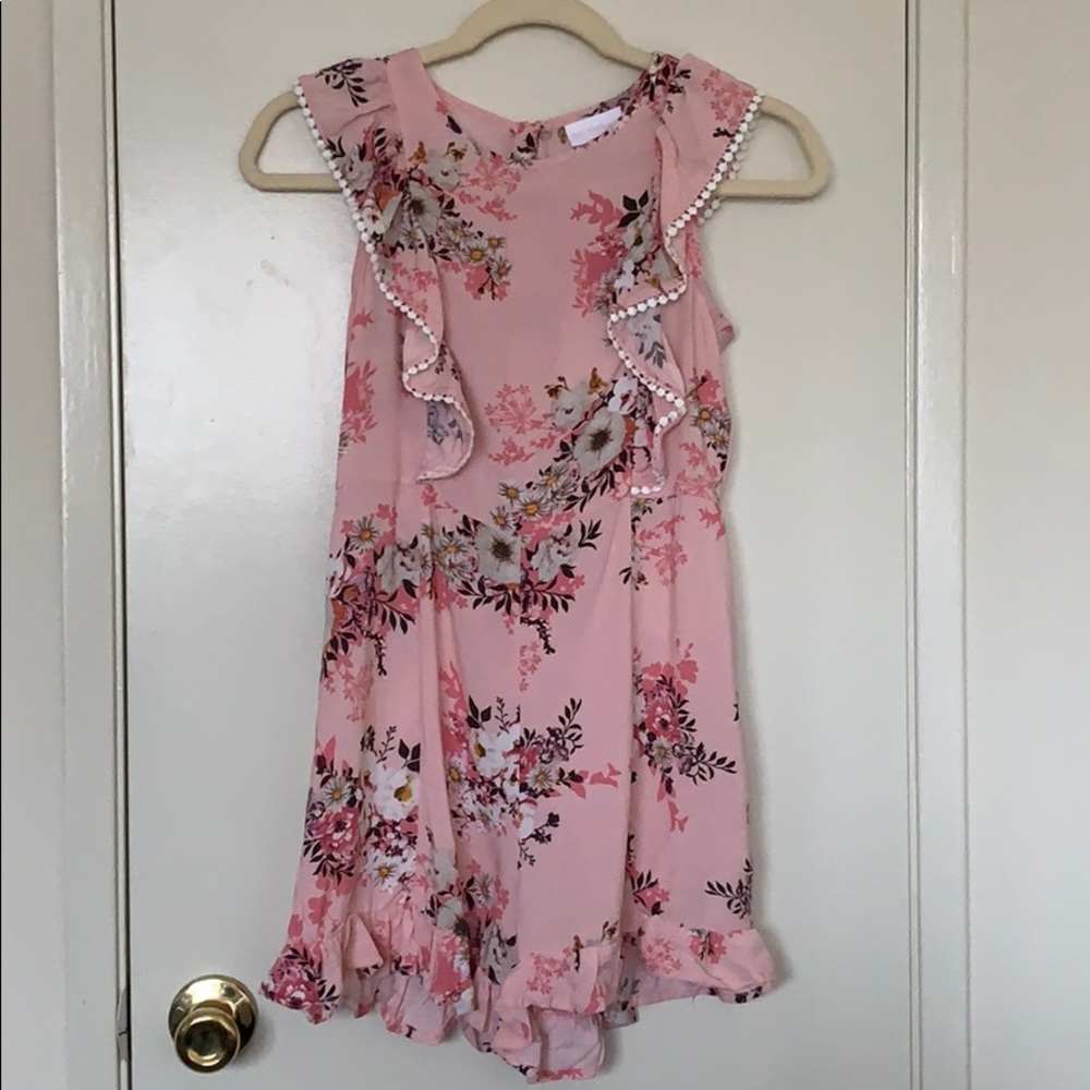 NWT BCBGirls Pink Challis Romper